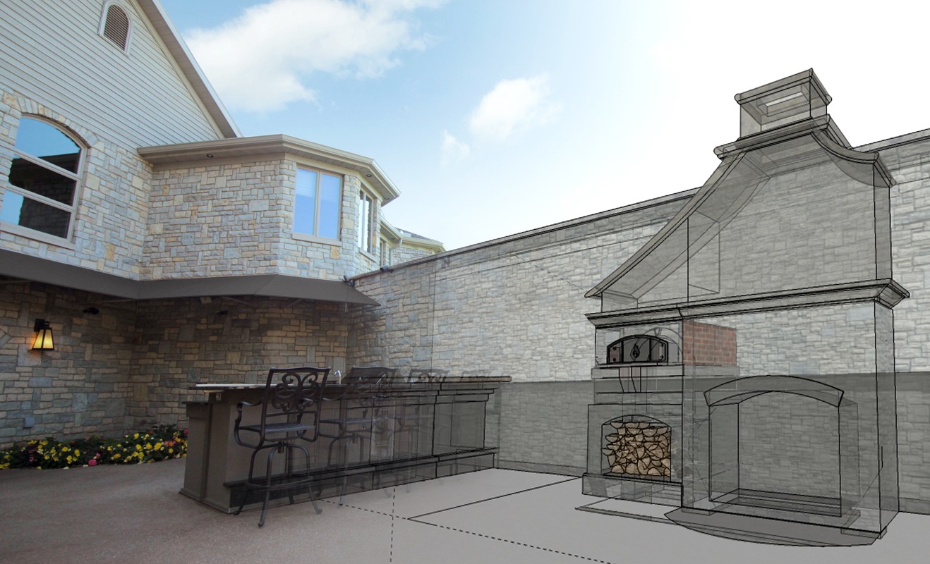 fire-pie-home-3d-drawing-img three-dimensional drawing add-on to a backyard design
